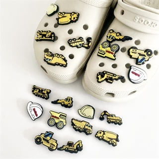 Charms til Crocs med arbejdsmaskiner - 10 stk